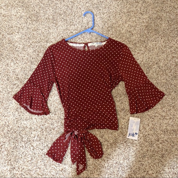 Red tie bow shirt - Picture 1 of 7